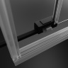 душевая дверь Radaway Idea DWJ 130x200,5 стекло прозрачное, black, правая (387017-54-55R)