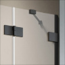 душевая дверь Radaway Essenza Pro DWJ 130x200 левая, безопасное стекло, прозрачное, чёрная (10099130-54-01L)