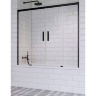 штора для ванны Radaway Idea Black PN DWD 140x150 безопасное стекло, прозрачное (10004140-54-01)