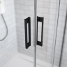 штора для ванни Radaway Idea Black PN DWD 140x150 безпечне скло, прозоре (10004140-54-01)
