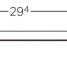 Накладна панель для трапу під плитку Geberit Duofix 29 см (154.338.00.1)