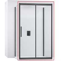 душові двері Rea Rapid Fold 100x195 безпечне скло, прозоре (REA-K6420)