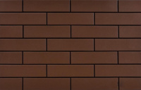 фасадная плитка Cerrad Brown 24,5x6,5 коричневая гладкая