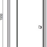 душевые двери Radaway Almatea DWJ 110x195, левые, стекло интимато (31212-01-12N) 