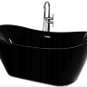 ванна акрилова Rea Ferrano 170x80 чорна + сифон + пробка click/clack (REA-W6000)