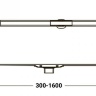 накладна панель Geberit CleanLine20 полірована/матова нержавіюча сталь, L30-160 см (154.453.KS.1)