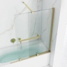 штора для ванны Rea Fabian 100x140 gold стекло прозрачное (REA-K6526)