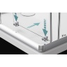 душова кабіна Radaway Premium Plus З 90x90 безпечне скло, прозоре (30453-01-01)