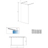 душова перегородка Radaway Modo XI 140x200 безпечне скло, прозоре (388344-01-01)