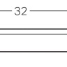 Накладна панель для трапу Geberit Duofix 32 см (154.336.FW.1)