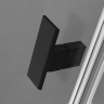збоку стінка Radaway NES PTD 100x90 безпечне скло, прозоре, чорна (10051500-54-01)