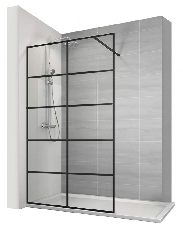 душевая стенка Calani Soleo 90x195 безопасное стекло прозрачное (CAL-K6010)