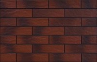 фасадная плитка Cerrad Burgund 24,5x6,5 рустикальная с оттенком