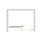 душевая дверь Radaway Idea DWJ 150x200,5 стекло прозрачное правая (387019-01-01R)