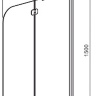 штора для ванної Radaway Torrenta PN 100, права, скло прозоре (201202-101NR)