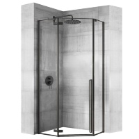 душова кабіна Rea Diamond 90x90 безпечне скло, прозоре (REA-K5622)
