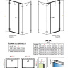 душевая дверь Radaway Arta KDS I 62x200 стекло прозрачное правая (386620-03-01R)