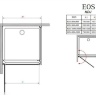 душова кабіна Radaway EOS KDJ 100x100 скло прозоре (37523-01-01NL)
