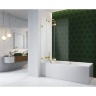 штора для ванны Radaway Essenza Pro PND II 130 правая, безопасное стекло, прозрачное, золотая (10102130-09-01R)