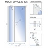 душові двері Rea Multi Space N 105x190 безпечне скло прозоре (REA-K9651)