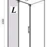 душова кабіна Radaway Espera Mirror KDJ 100x90 скло дзеркальне/прозоре (380130-71L+380149-01R)