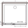 душова кабіна Radaway Espera Mirror KDJ 100x80 скло дзеркальне/прозоре (380130-71R+380148-01L)