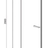 Душевые двери Radaway Euphoria DWJ 110x200, левые, стекло прозрачное (383015-01L)