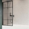 штора для ванны Radaway NES PNJ I 100 левая, безопасное стекло, factory, чёрная (10011100-54-55L)