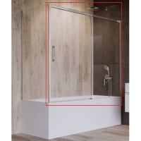 штора для ванни Radaway Idea PN DWJ+S 180x150 права, безпечне скло, прозоре (10042180-01-01R)