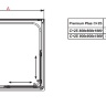задні стінки Radaway Premium Plus 2S 80х190 скло прозоре (33443-01-01N)