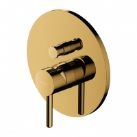 змішувач для ванни та душу прихованого монтажу Omnires Y gold (Y1235GL)