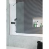 штора для ванни Radaway Modo PNJ 50 безпечне скло, прозоре, чорна (10006050-54-01)