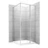 душова кабіна Rea Atrium Square 80x100 безпечне скло, прозоре, ліва (REA-K8004)