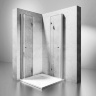душова кабіна Rea Fold N2 Set 90x90 безпечне скло, прозоре (REA-K9991)