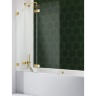 штора для ванни Radaway Essenza Pro PND II 110 права, безпечне скло, прозоре, золота (10102110-09-01R)