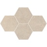 мозаика Stargres Qubus 28,3x40,8 soft grey heksagon