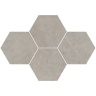 мозаика Stargres Qubus 28,3x40,8 grey heksagon