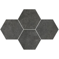 мозаїка Stargres Qubus 28,3x40,8 antracite heksagon