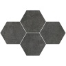 мозаика Stargres Qubus 28,3x40,8 antracite heksagon