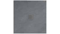 піддон Rea Grey Rock 90x90 квадратний grey (REA-K4585)