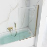 штора для ванни Rea Elegant 70x140 gold скло прозоре (REA-W5600)