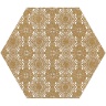 плитка My Way Paradyz Shiny Lines 19,8x17,1 gold hexagon Inserto E