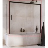 штора для ванни Radaway Idea Black PN DWJ+S 140x150 ліва, безпечне скло, прозоре (10042140-54-01L)