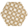 плитка My Way Paradyz Shiny Lines 19,8x17,1 gold hexagon Inserto D