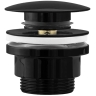донный клапан Rea с системой KLIK-KLAK, универсальный, черный (REA-A4100)