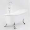 ванна акриловая Rea Brasso 160x71,5 chrome + сифон + пробка click/clack (REA-W5633)