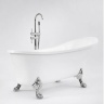 ванна акриловая Rea Brasso 160x71,5 chrome + сифон + пробка click/clack (REA-W5633)