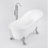 ванна акрилова Rea Brasso 160x71,5 chrome + сифон + пробка click/clack (REA-W5633)