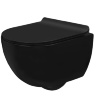 унітаз Rea Сarlo Mini Rimless black mat + сидіння slim soft-close + інсталяція Grohe Rapid SL (REA-C8405+38840000K)