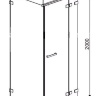 душова кабіна Radaway Euphoria KDJ+S 110 скло прозоре (383023-01R)